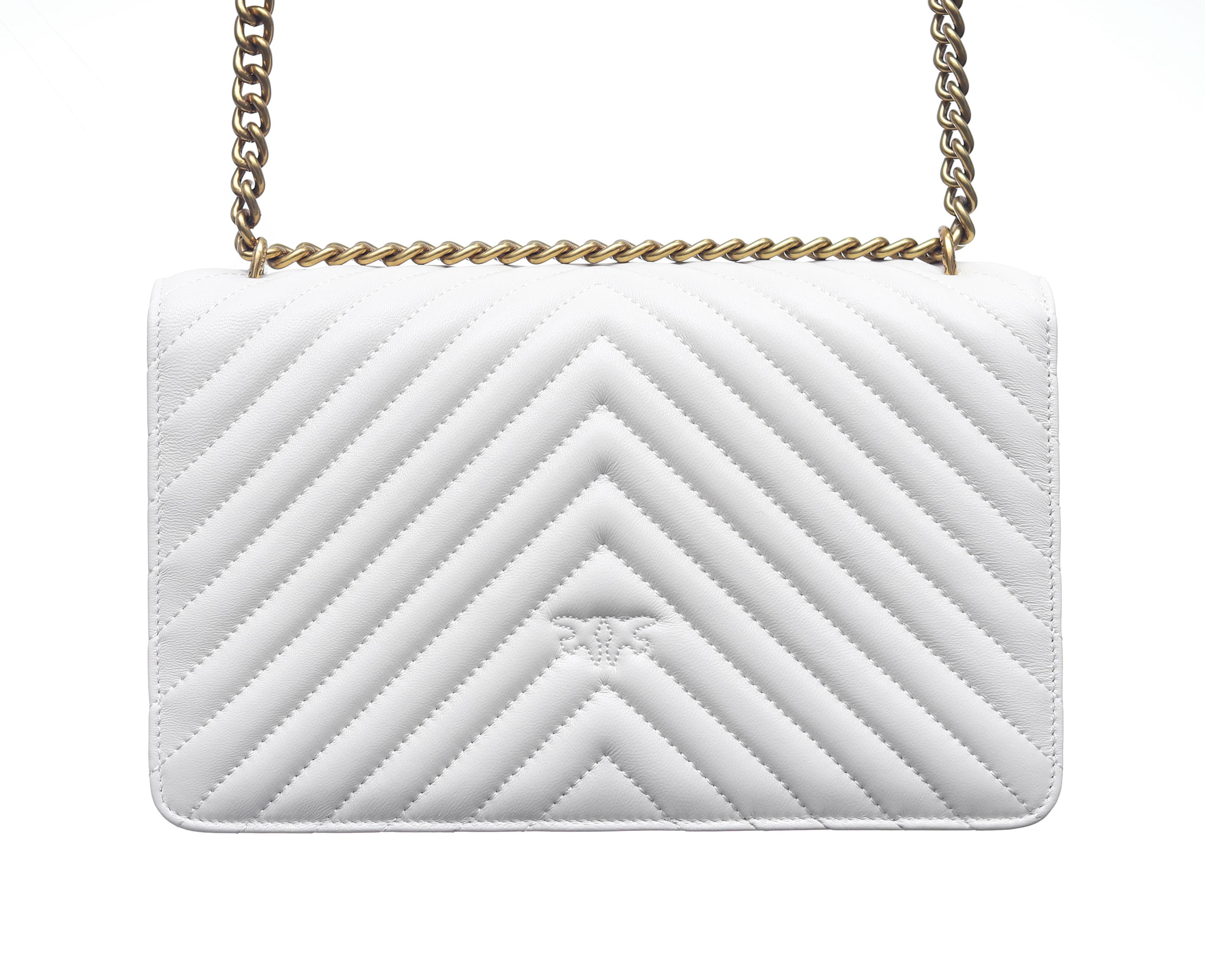 Сумка крос-боді Pinko Classic Love Bag One Chevron Білий (0033) - фото 3