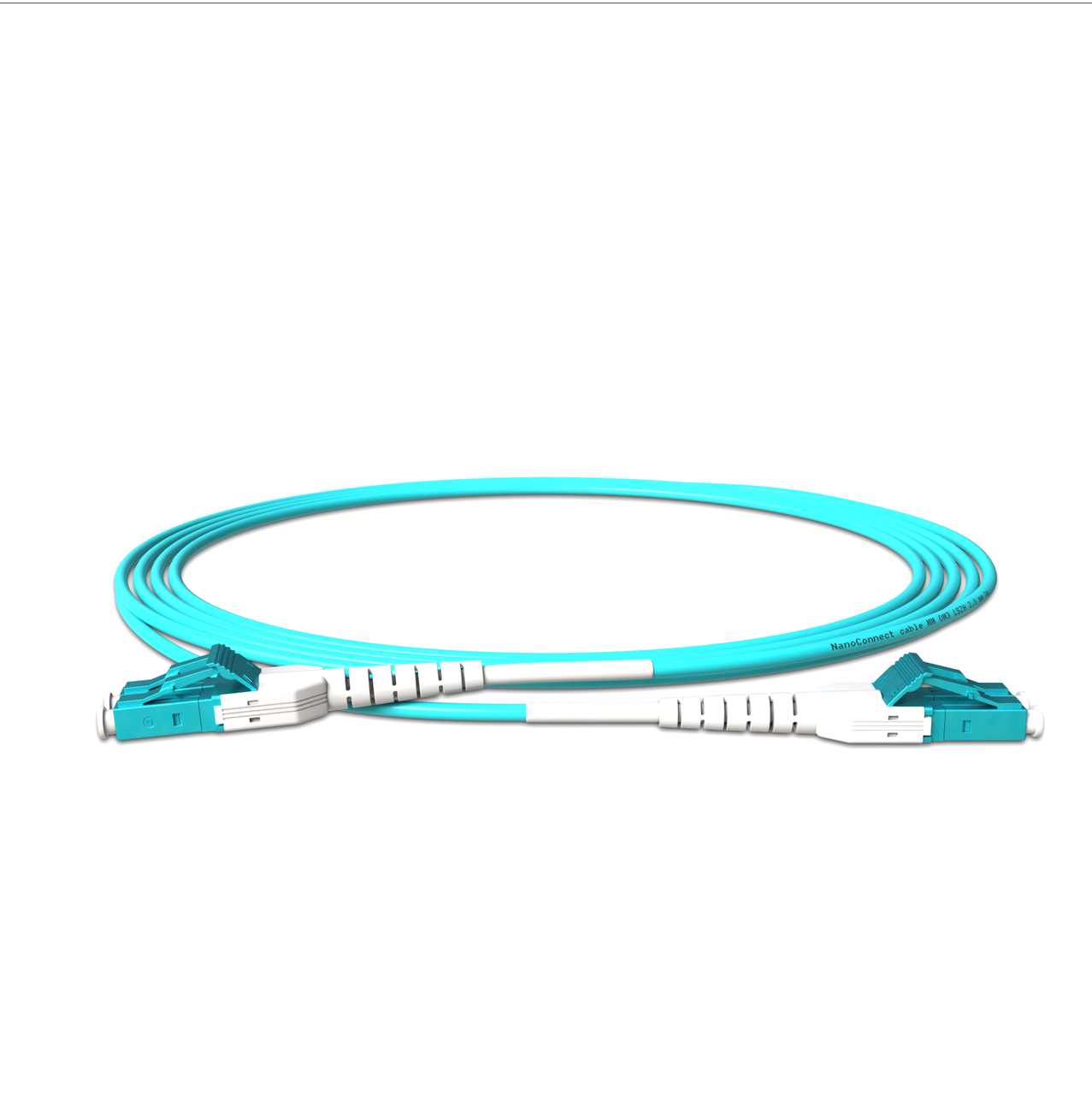 Патч-корд оптический NanoConnect LC/UPC-LC/UPC LSZH Multimode OM3 MM Uniboot 2 мм х 2 м Бирюзовый - фото 5 Патч-корд оптический NanoConnect LC/UPC-LC/UPC LSZH Multimode OM3 MM Uniboot 2 мм х 2 м Бирюзовый - фото 5