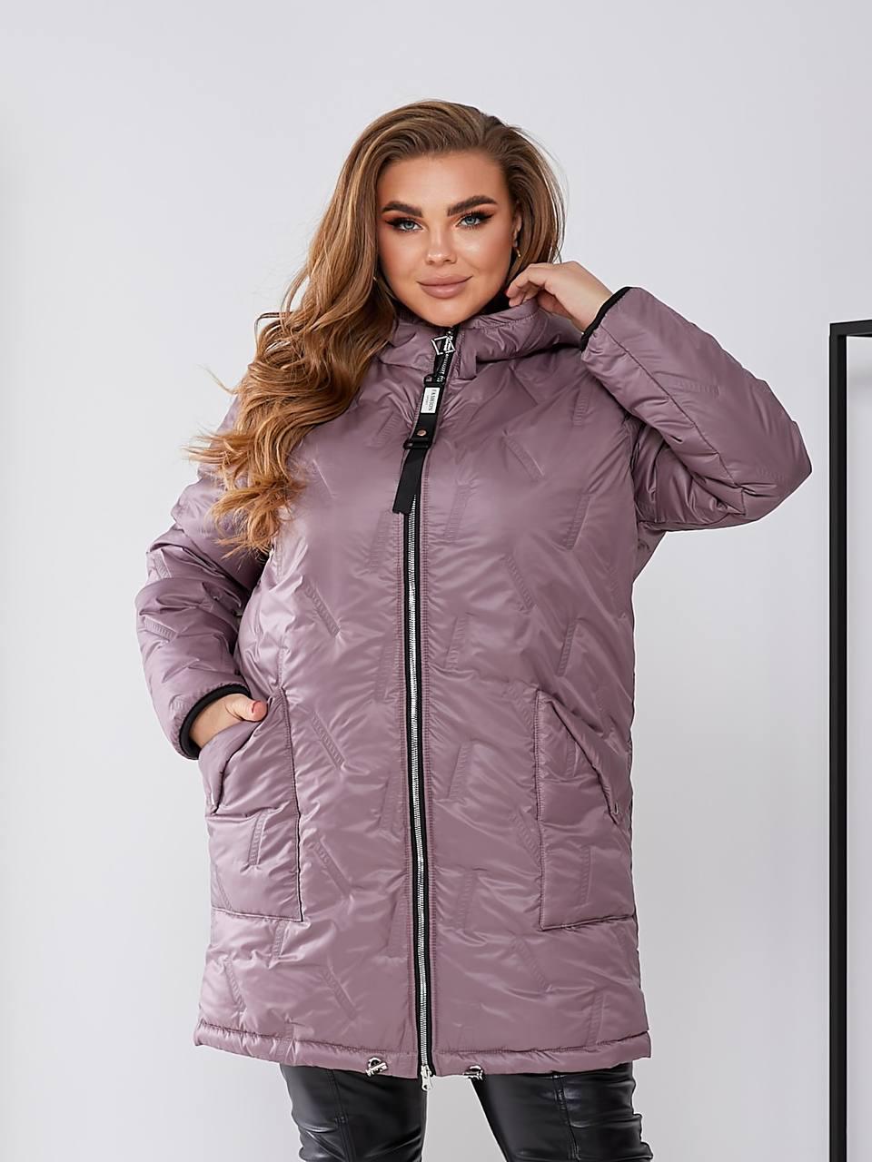 Куртка жіноча на блискавці весна/осінь р. 64-66 Какао (1397) Куртка жіноча на блискавці весна/осінь р. 64-66 Какао (1397)