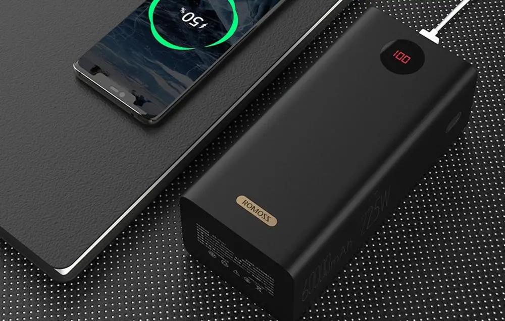 Повербанк Romoss PEA60 60000 mAh Black (PEA60-152-2142) - фото 4 Повербанк Romoss PEA60 60000 mAh Black (PEA60-152-2142) - фото 4