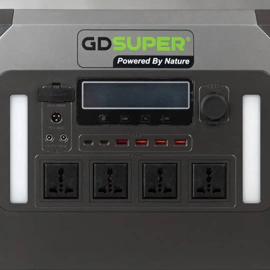 Зарядная станция портативная GD Super GD-HL-3000W-24V 3000 Вт (29665934) - фото 2 Зарядная станция портативная GD Super GD-HL-3000W-24V 3000 Вт (29665934) - фото 2