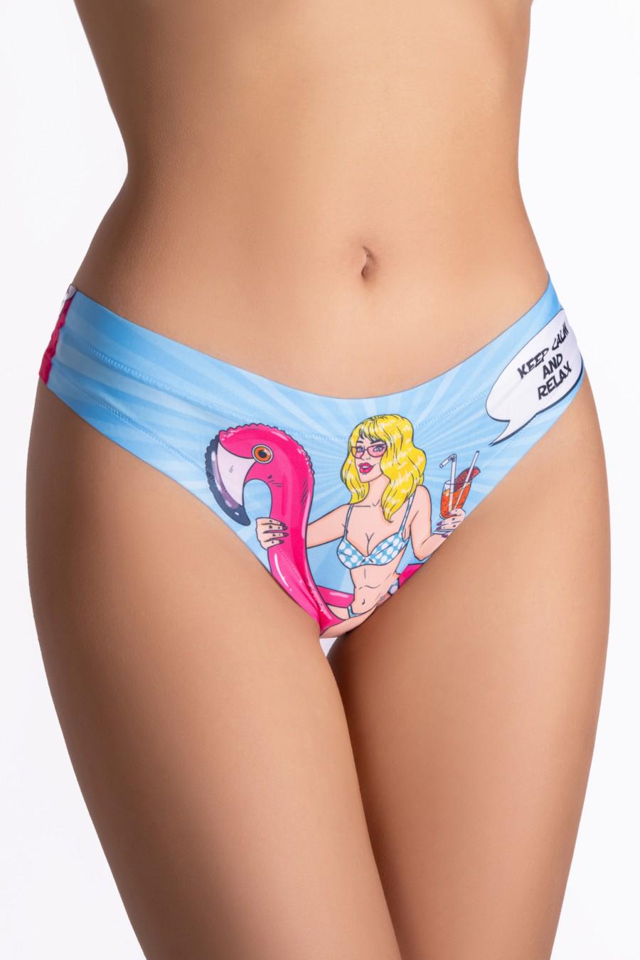 Трусики женские Mememe с ярким принтом M Разноцветный (84768-59449-81)