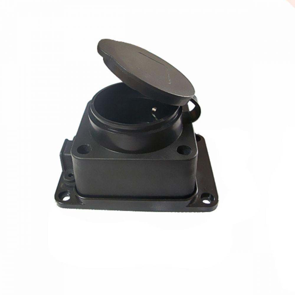 Колодка удлинителя Right Hausen на 1 гнездо с заземлением waterproof Черный (HN 084012N)