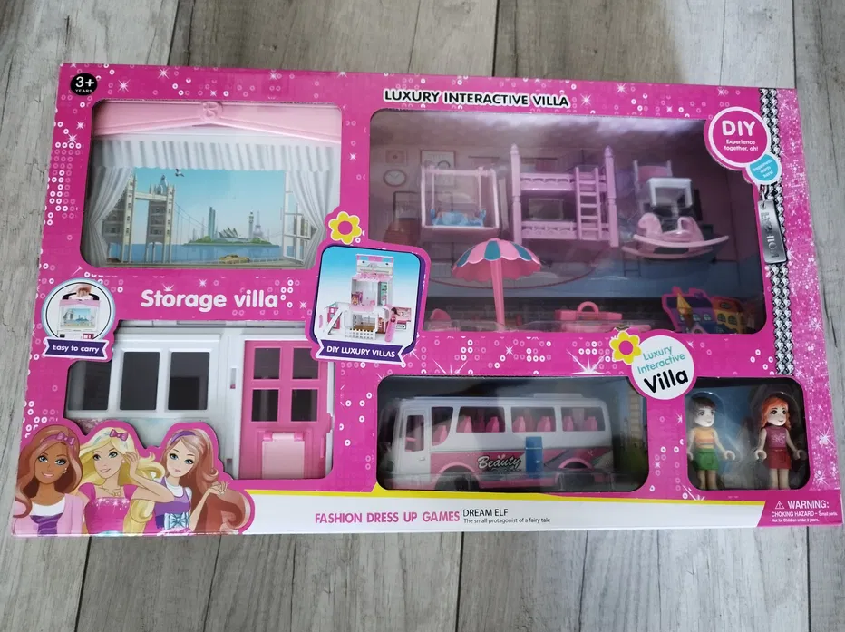 Набор для девочки Вилла Коттедж с фигурками и горкой (28443932) - фото 3 Набор для девочки Вилла Коттедж с фигурками и горкой (28443932) - фото 3