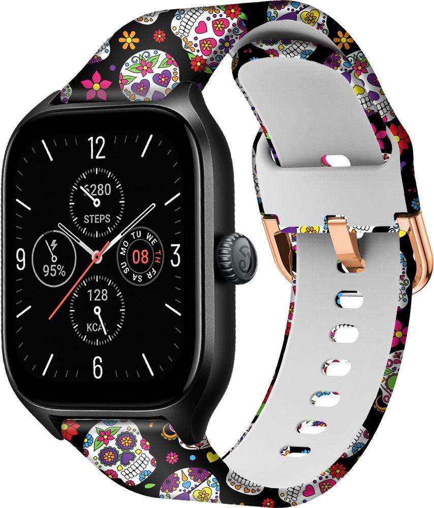Ремешок Colorful для Amazfit GTS 4/mini Skull (29597)