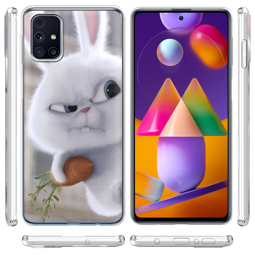 Чехол Boxface Samsung M317 Galaxy M31s Rabbit Snowball Прозорий силікон (40942-up1116-40942) - фото 3