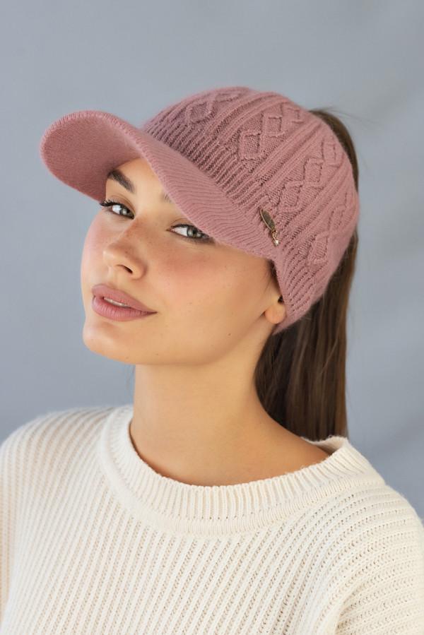 Бейсболка пов'язка Braxton Лана 7229 Пудровий темний (2350466840) - фото 1 Бейсболка пов'язка Braxton Лана 7229 Пудровий темний (2350466840) - фото 1