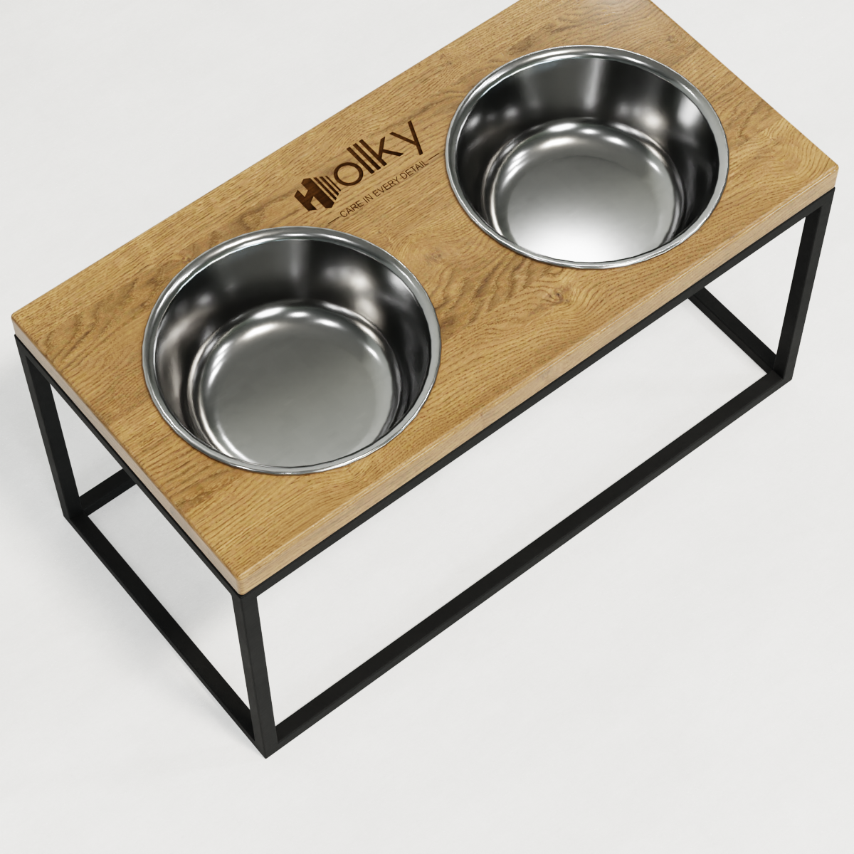 Миски на подставке для средних и больших собак Hollky Base L 2х0,95 л (BL-422120-BLNT) - фото 6 Миски на подставке для средних и больших собак Hollky Base L 2х0,95 л (BL-422120-BLNT) - фото 6