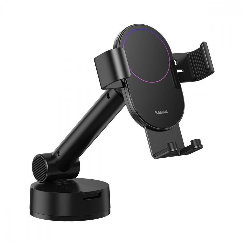 Автодержатель BASEUS Simplism Gravity Car Mount With Suction Base Black