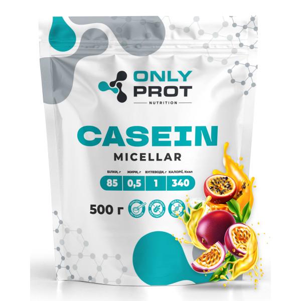 Протеїн міцелярний казеїн ONLY PROT NUTRITION CASEIN MICELLAR повільний нічний 500 г Маракуя (21-145-mk-m-500g)