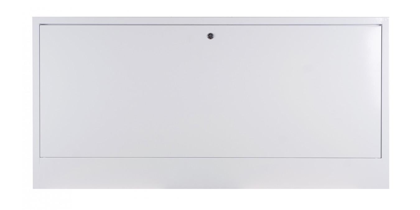 Шкаф коллекторный Галіндустрія ШКВ-06 для внутреннего монтажа стальной 1145x580x110 мм с поворотным замком Белый (124-119-000000213)