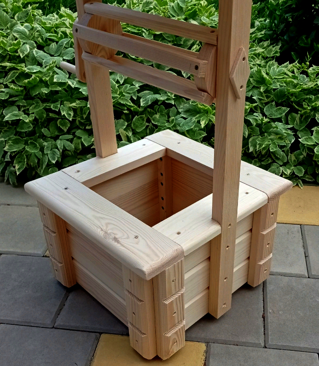 Колодец декоративный из дерева Парика Бланже (КОС-000401) - фото 4 Колодец декоративный из дерева Парика Бланже (КОС-000401) - фото 4