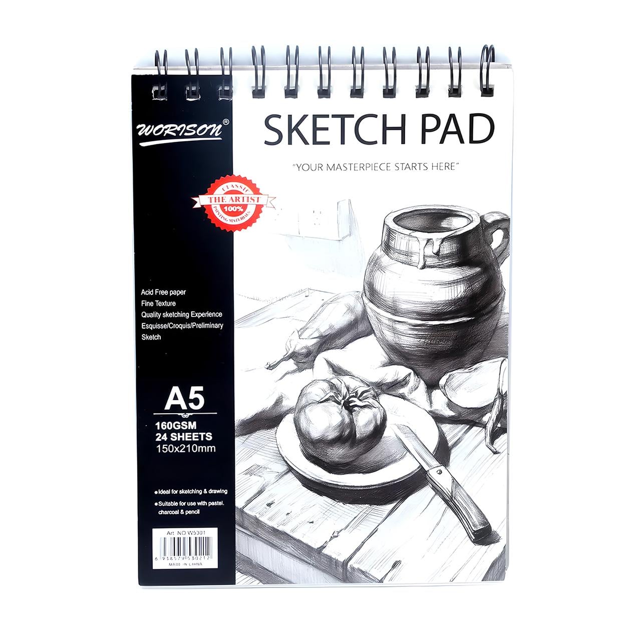 Альбом Worison Sketch Pad 24 л. 160 г/м² А5