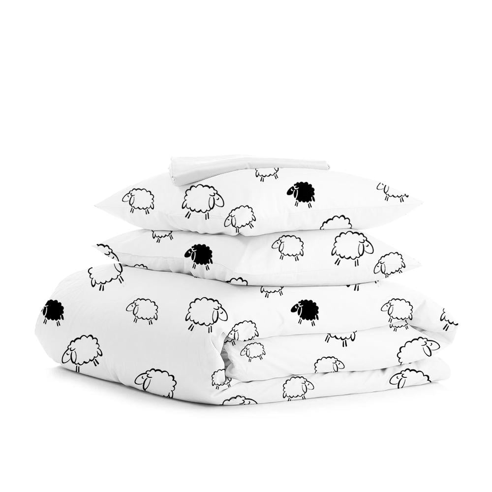 Комплект белья Cosas Sheep dark black постельного двуспального 180х220 см (4822052091968)