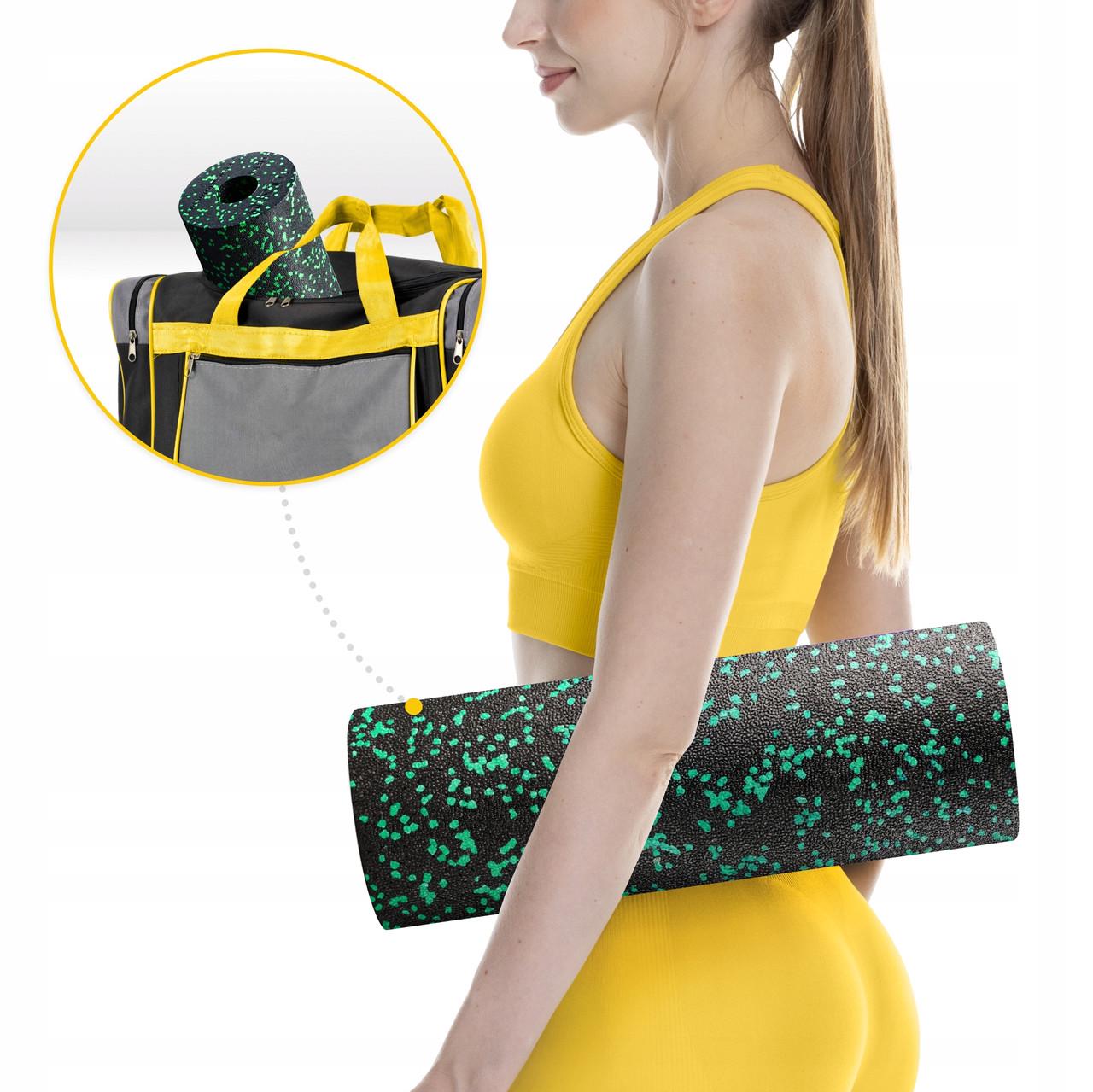 Масажний ролик 4fizjo EPP PRO+ гладкий 45x14,5 см Black/Green (P-5907739310590) - фото 4 Масажний ролик 4fizjo EPP PRO+ гладкий 45x14,5 см Black/Green (P-5907739310590) - фото 4