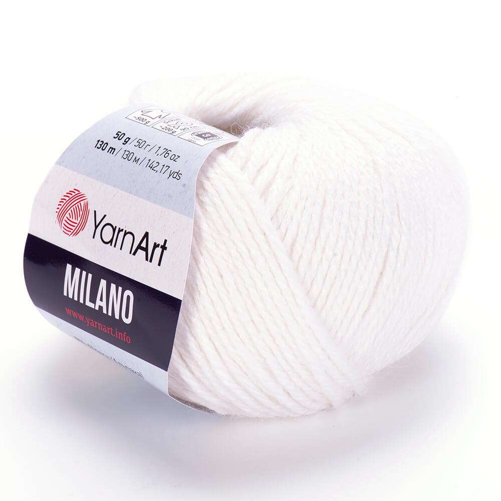Пряжа YarnArt Milano 851 Белый (6138)
