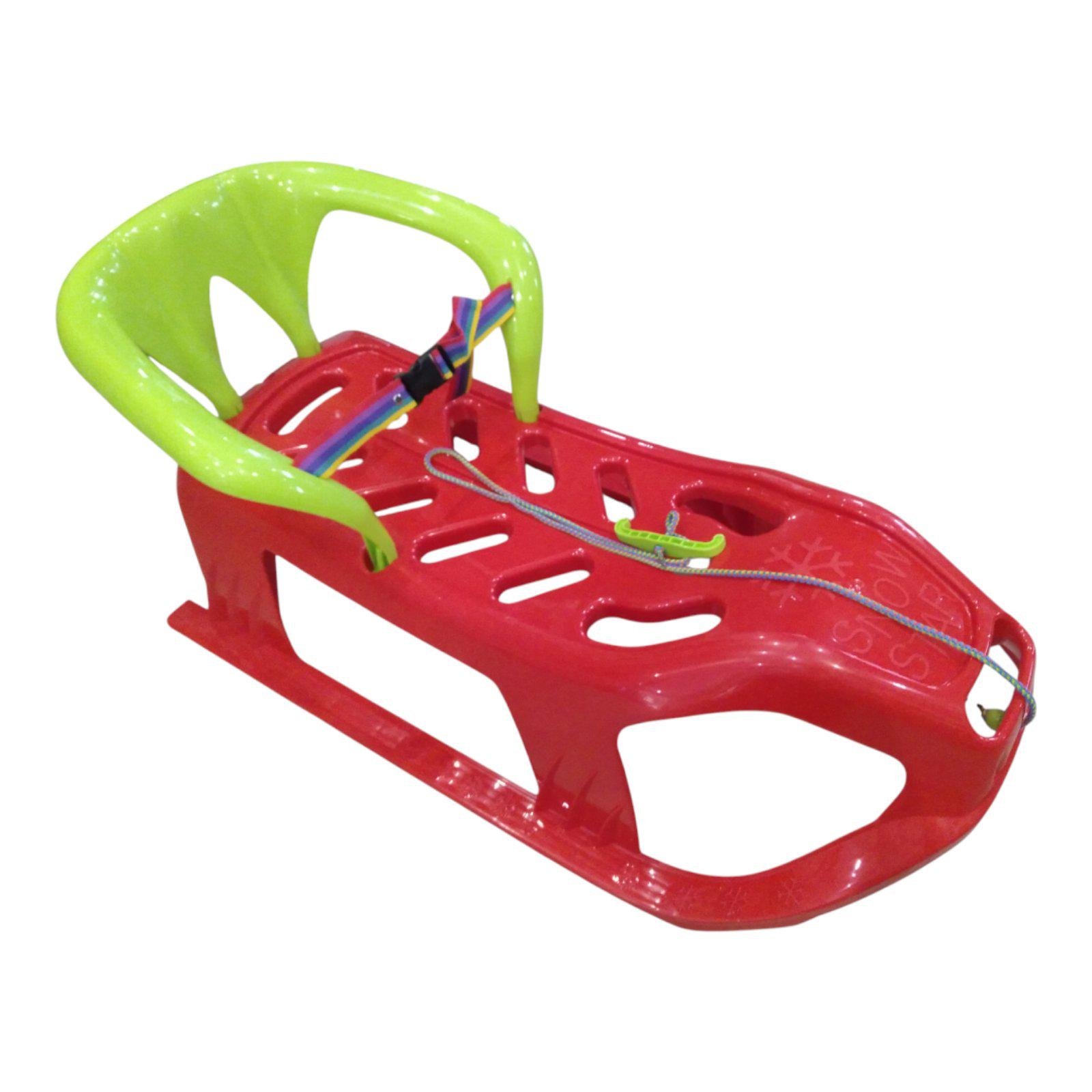 Санки-дитячі зі спинкою Marmat Snow Star Червоний (111) - фото 6