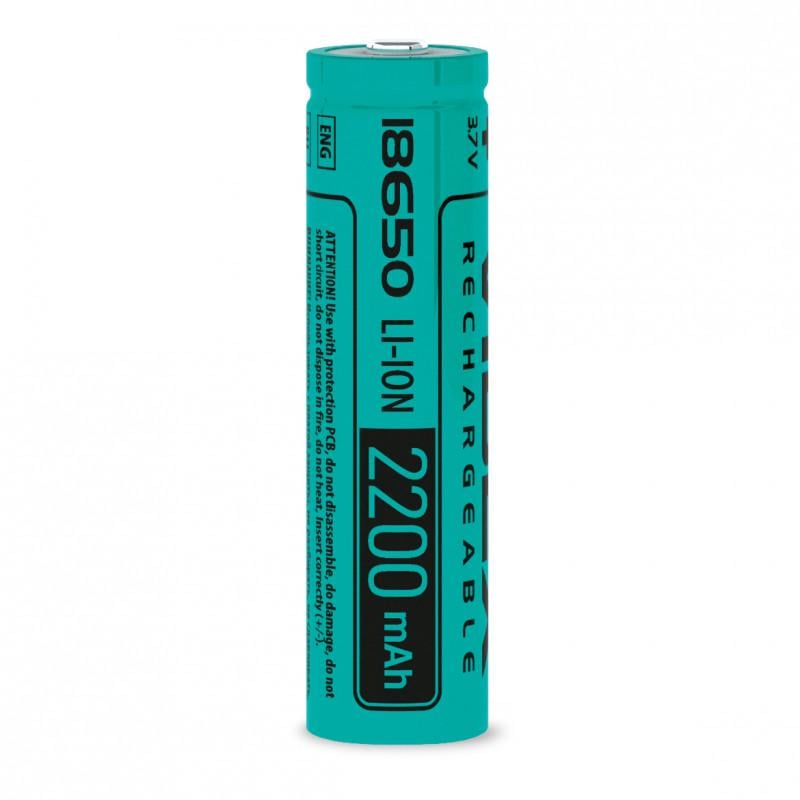 Акумулятор Videx Li-ion 18650 без захисту 2200 mAh 1 шт. (2023584000011-E3)