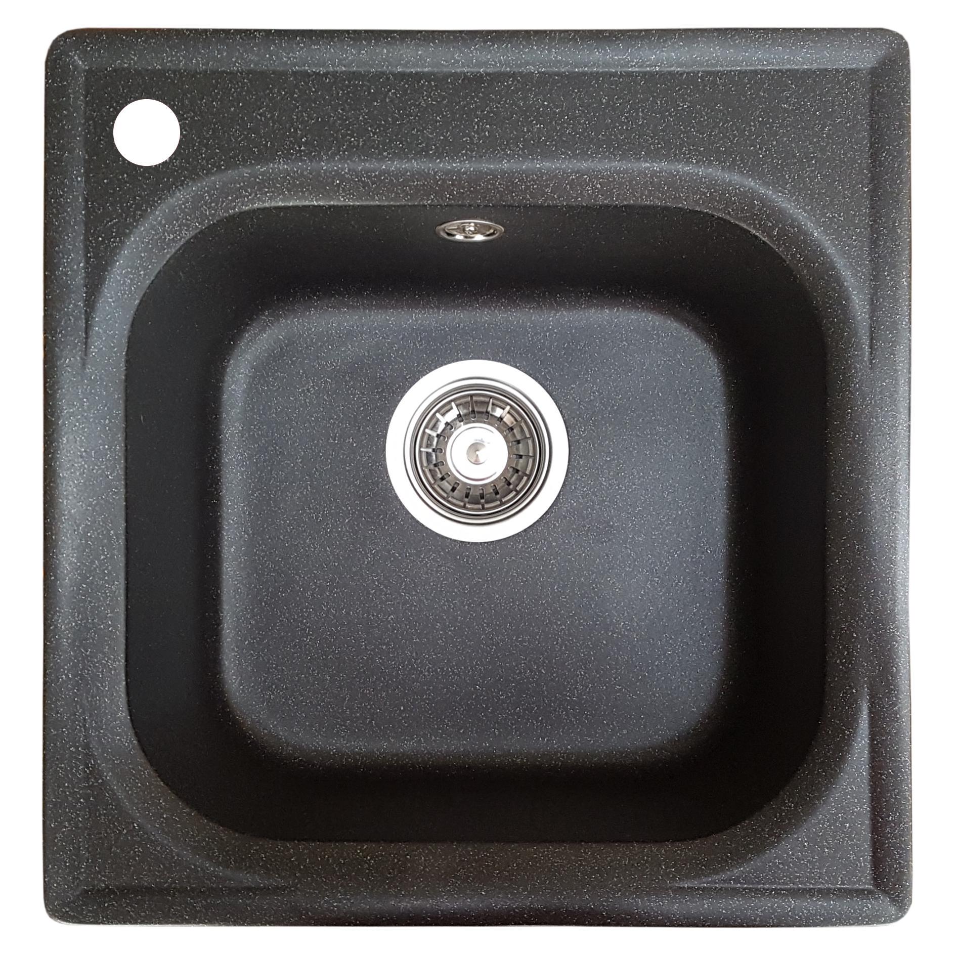 Мойка кухонная Valetti 1L 430x440 мм Черный