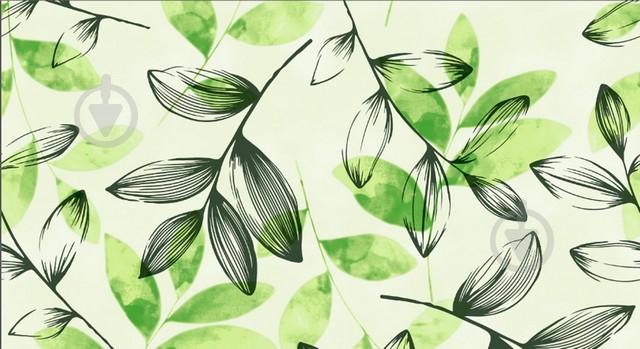 Обои на бумажной основе Шарм 148-03 Акварель светло-зелёные  (0,53х10м.)