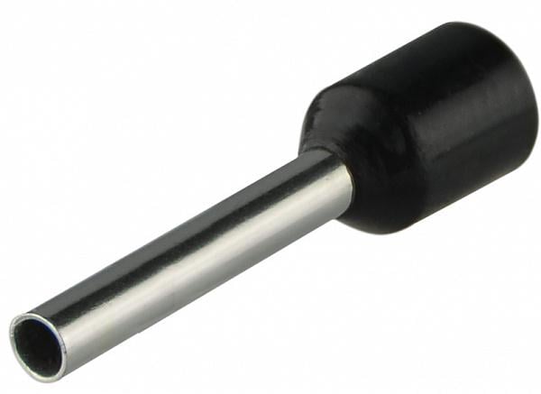 Наконечник изолированный АСКО-Укрем НТ 1,5-12 1,5 мм2 гильза 12 мм 100 шт. Черный (A0060010128)