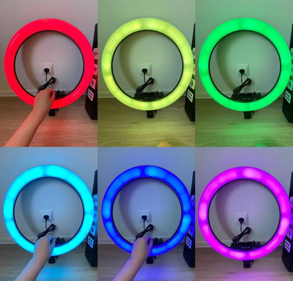 Светодиодная кольцевая лампа F133/1 RGB 45 см - фото 3 Светодиодная кольцевая лампа F133/1 RGB 45 см - фото 3