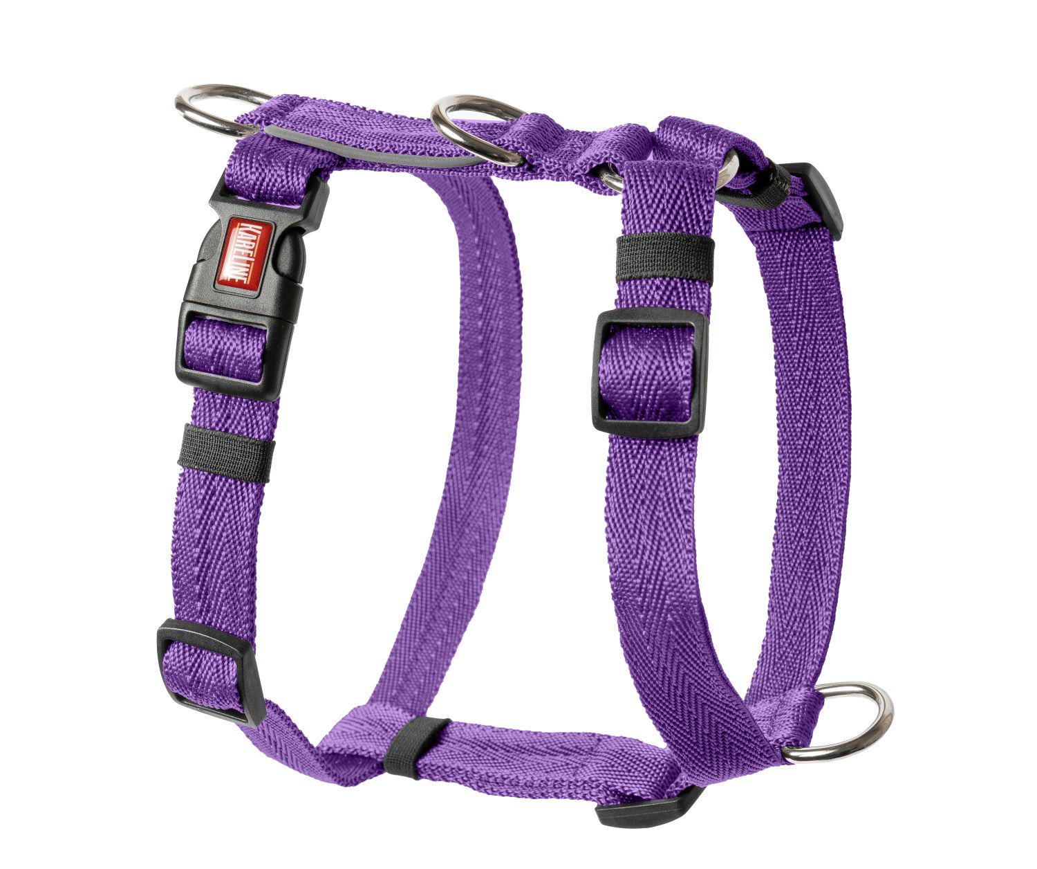 Шлея анатомическая KareLine из нейлона со светоотражающими элементами 25 мм А:340-540 мм В:470-690 мм Фиолетовый (0976/9) - фото 1 Шлея анатомическая KareLine из нейлона со светоотражающими элементами 25 мм А:340-540 мм В:470-690 мм Фиолетовый (0976/9) - фото 1