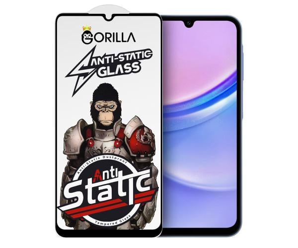 Защитное стекло Gorilla Anti-Static Full Glue 2,5D для Samsung Galaxy A15 4G/A15 5G Black