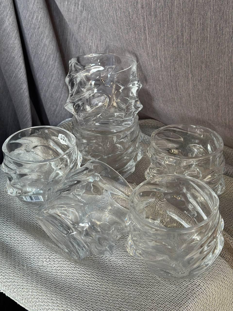 Набор стаканов для виски OLens Фрости-Бол стекла 300 мл 6 шт. Прозрачный (102-702)