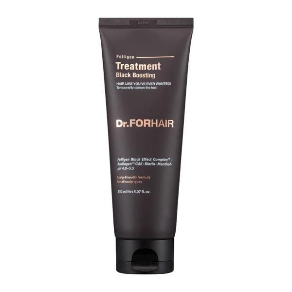 Бальзам-кондиционер для восстановления цвета седых волос Dr.FORHAIR Folligen Black Treatment (8809485534404)