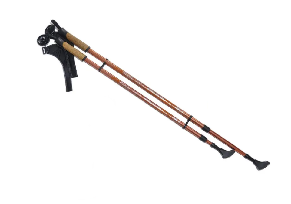 Палки для скандинавской ходьбы GO DO Anti-shock пара алюминий 700 г 115-140 см Yellow