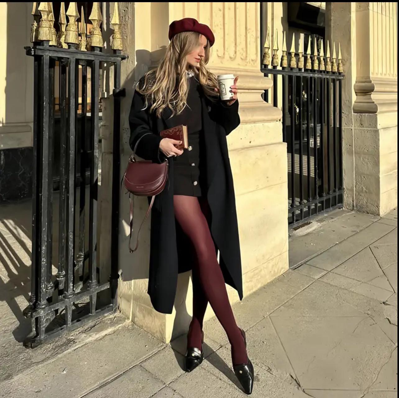 Колготки матовые Gatta Rosalia 40D микрофибра р. 4 Бордовый (1043) - фото 3