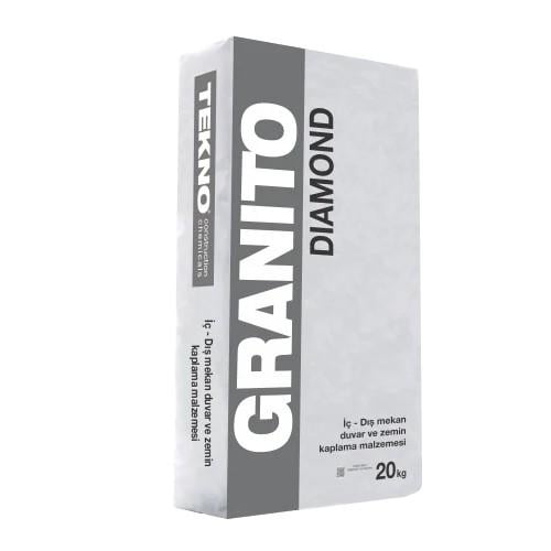 Декоративная штукатурка Granito Diamond Микроцемент для стен и полов 20 кг Белый (GDMNDB)