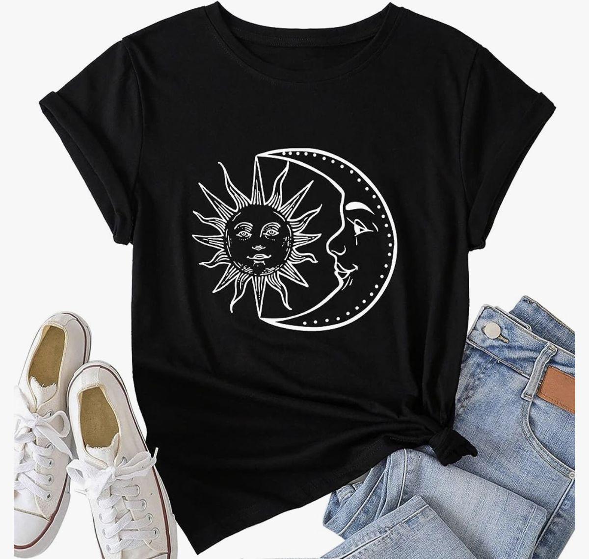 Футболка женская с принтом Pin-000-688 повседневная М Черный (2634325587) Футболка женская с принтом Pin-000-688 повседневная М Черный (2634325587)