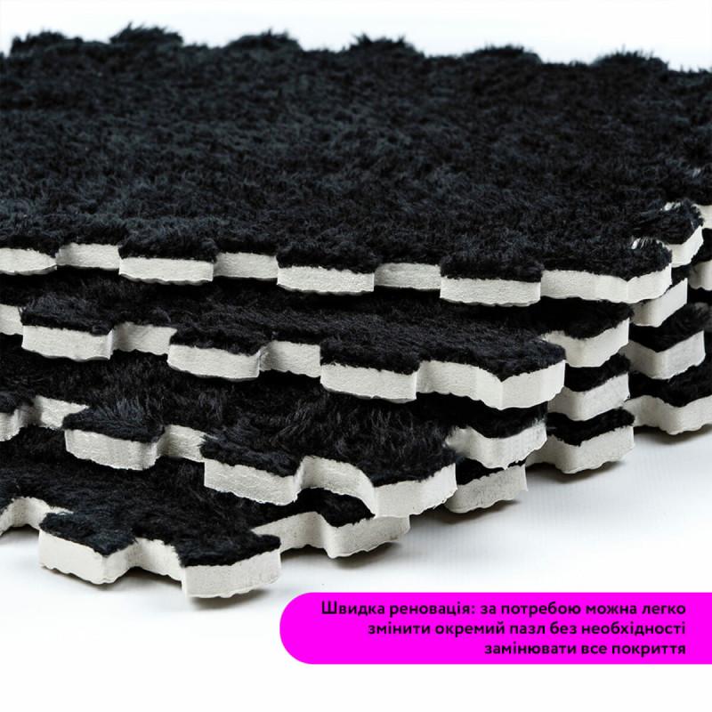 Коврик-пазл плюшевый Sticker Wall SW-00002078 30х30х1 см Черный (27050070) - фото 6 Коврик-пазл плюшевый Sticker Wall SW-00002078 30х30х1 см Черный (27050070) - фото 6