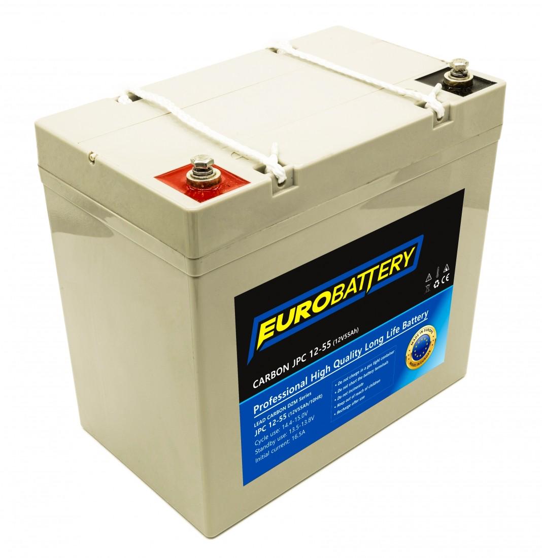 Аккумулятор для ИБП EuroBattery JPC12-55 DZM карбоновый 12V 55 Ач (673)