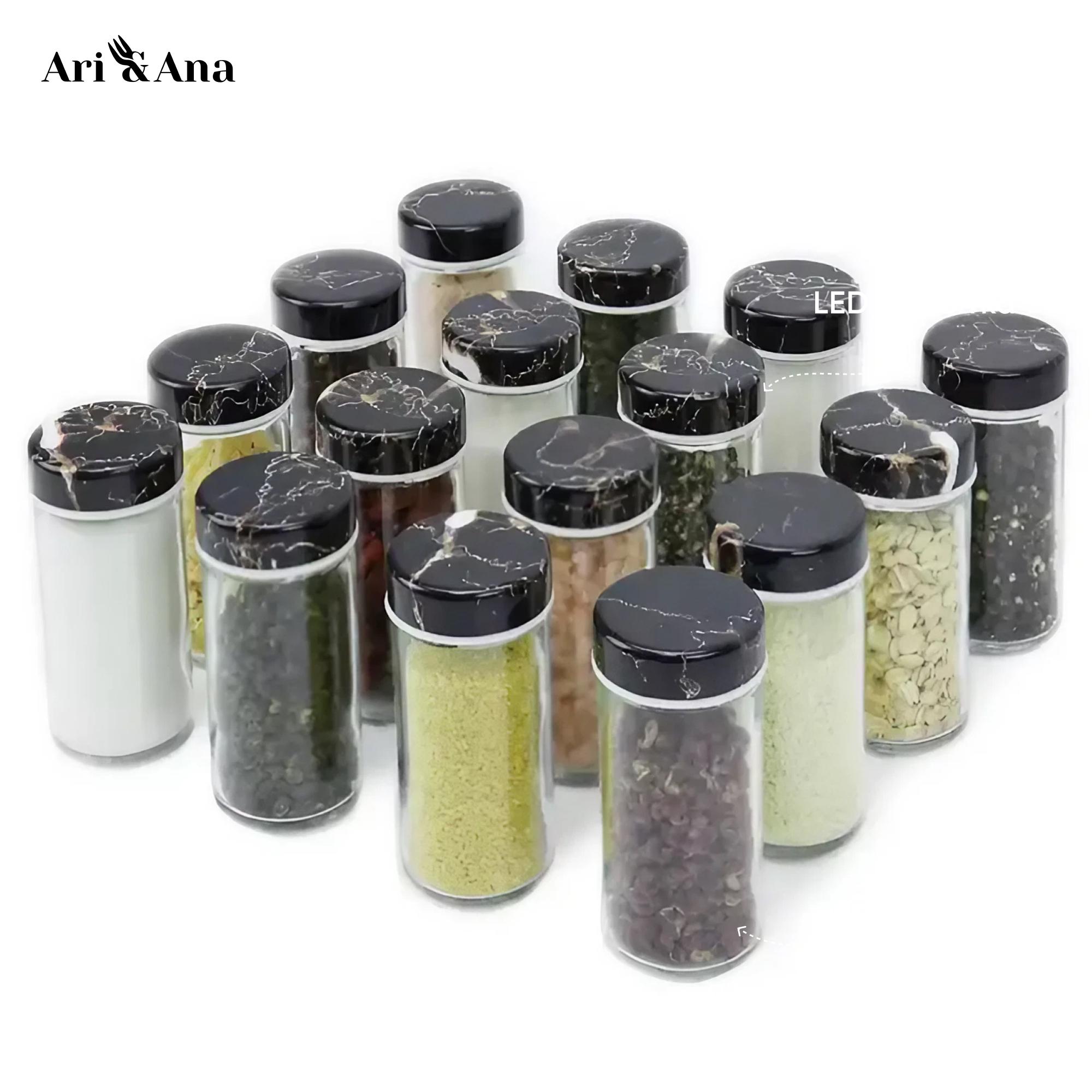 Набір ємностей для спецій Ari/Anaна на круглій підставці 16 шт. - фото 6 Набір ємностей для спецій Ari/Anaна на круглій підставці 16 шт. - фото 6