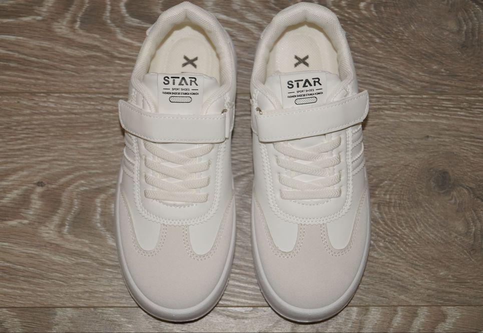 Кросівки демісезонні для дівчинки XIFA р. 34 21 см Білий/Бежевий (31498-34) - фото 4 Кросівки демісезонні для дівчинки XIFA р. 34 21 см Білий/Бежевий (31498-34) - фото 4