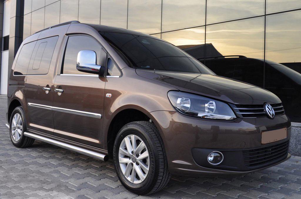 Боковые трубы BB001 d60 Maxi база CAN для Volkswagen Caddy 2004-2010 гг. нержавеющая сталь Хром