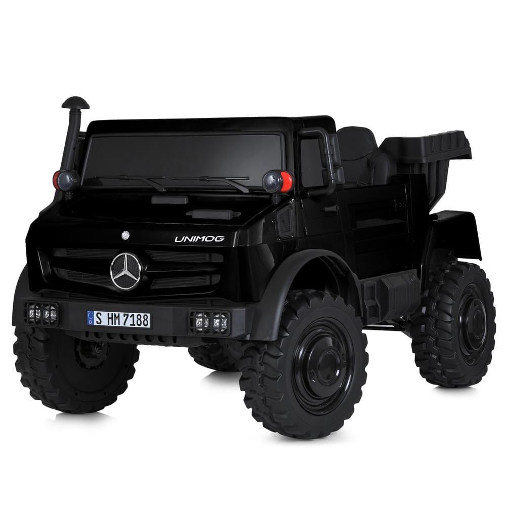 Детский электромобиль двухместный Bambi Mercedes Unimog M 5837EBLR Черный