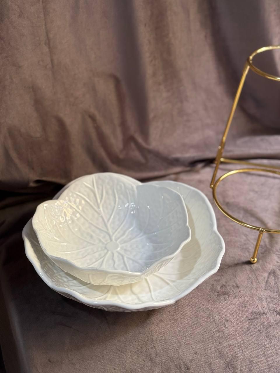 Фруктовница Yiwu C251 фарфоровая на металлической подставке 2 яруса 35х25х26 см Белый (30041786) - фото 6 Фруктовница Yiwu C251 фарфоровая на металлической подставке 2 яруса 35х25х26 см Белый (30041786) - фото 6