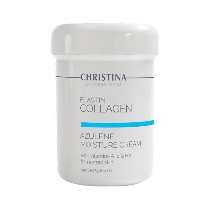 Крем для нормальної шкіри Christina Elastin Collagen Azulene Moisture Cream with Vitamins A E&HA 250 мл (CHR103)