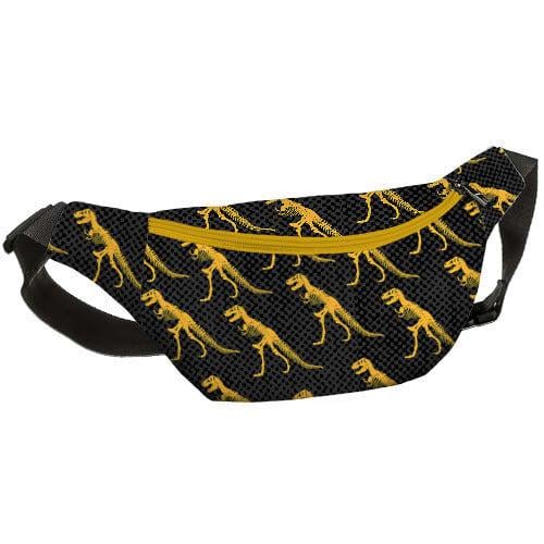Сумка-бананка через плече та на пояс Presentville Bumbag Динозаврики 27х16 см (BB_20J013_ZHL)