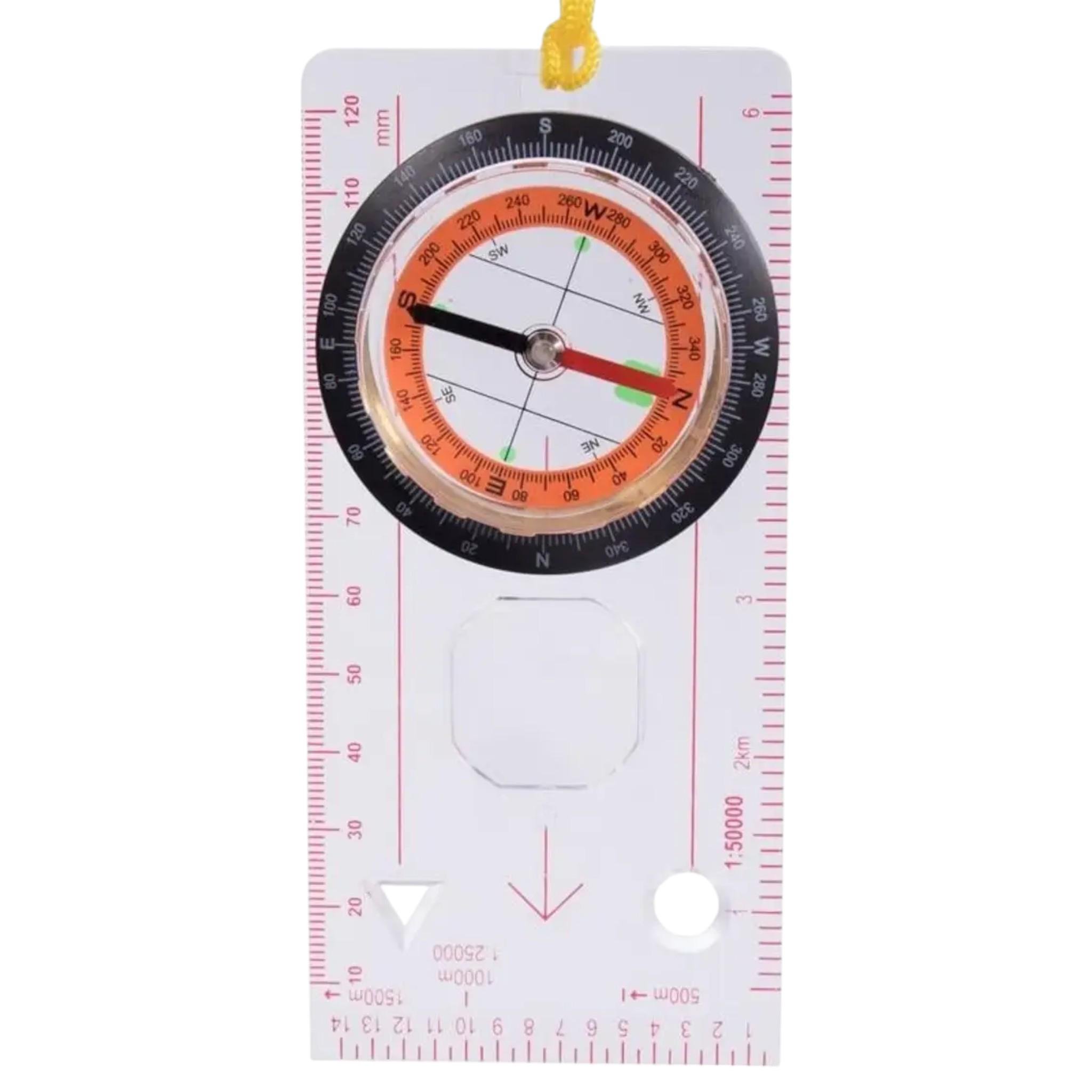 Компас жидкостный планшетный с линейкой и увеличительным стеклом (С_DC45-5C)