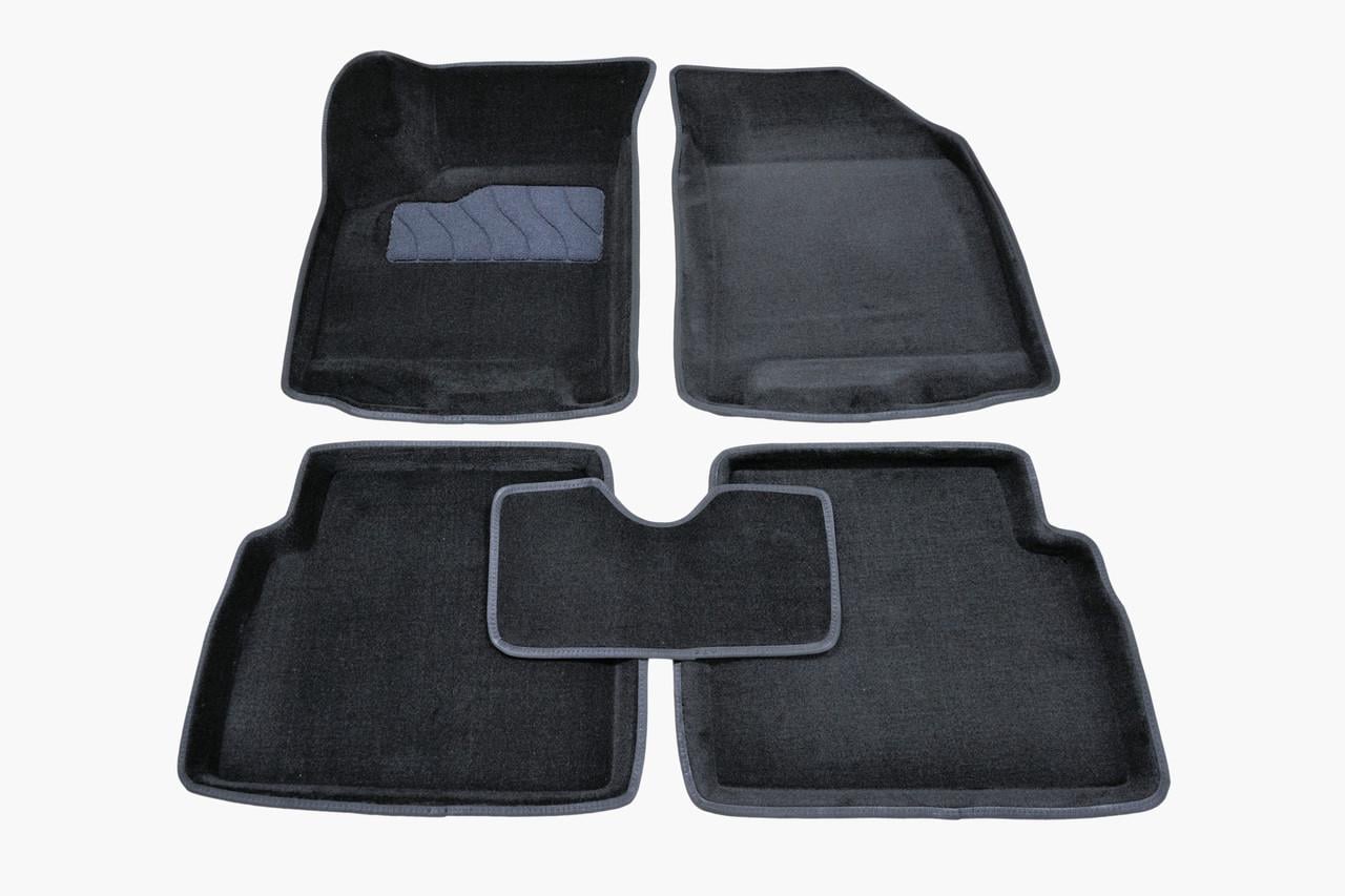 Коврики в салон ворсовые 3D Seintex Chevrolet Aveo 2003-2011 5 шт. Черный 71682