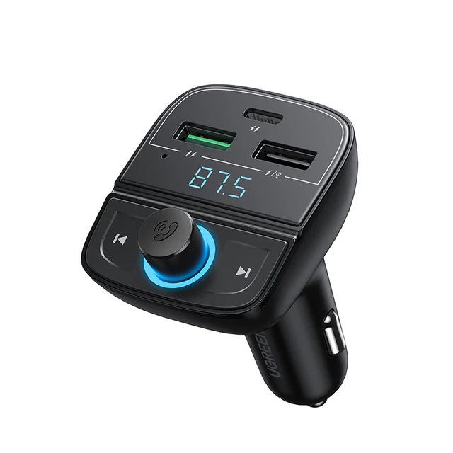 Автомобильное зарядное устройство UGREEN CD229 Bluetooth FM Transmitter Black (11294393) Автомобильное зарядное устройство UGREEN CD229 Bluetooth FM Transmitter Black (11294393)