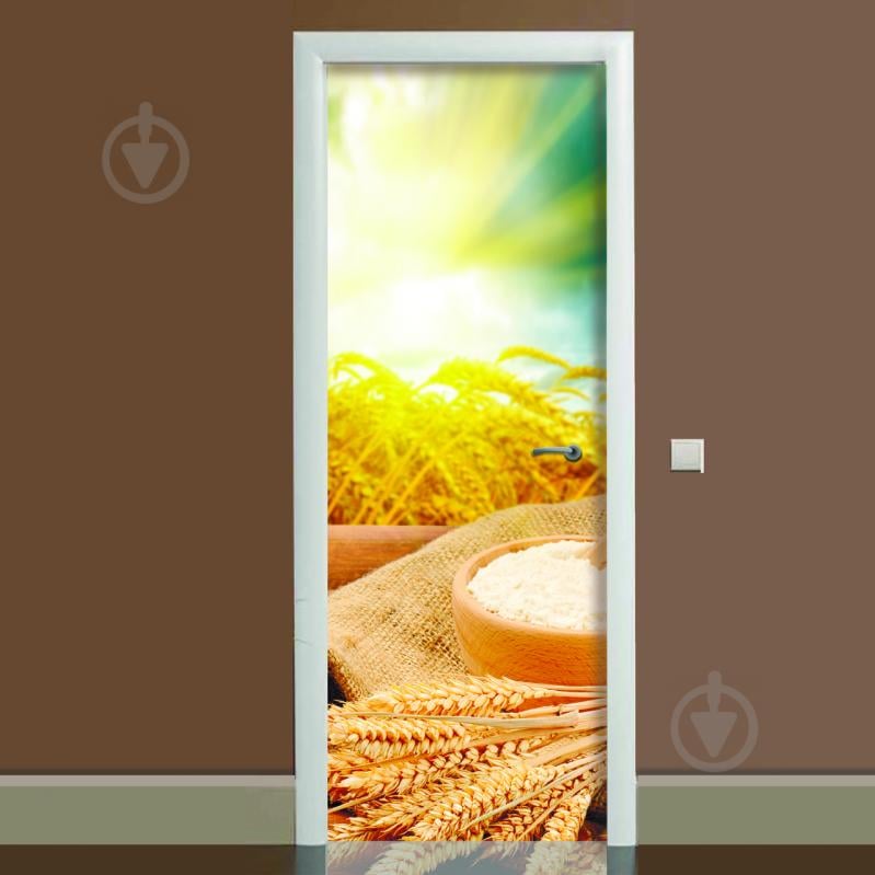 Наклейка на двері Zatarga Етно 650х2000 мм Жовтий (Z180089 dv)