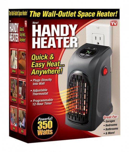 Тепловентилятор 400 W Handy Heater з терморегулятором та таймером (KS86770808) - фото 2