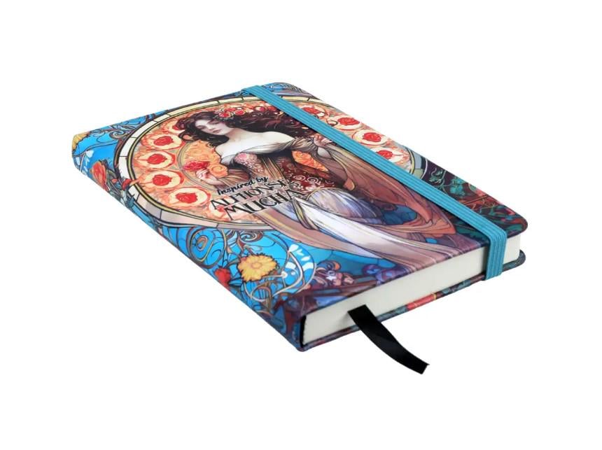 Блокнот Carmani вдохновлен картинами А. Мухи с ручкой 14,8х10,5 см (021-5096)