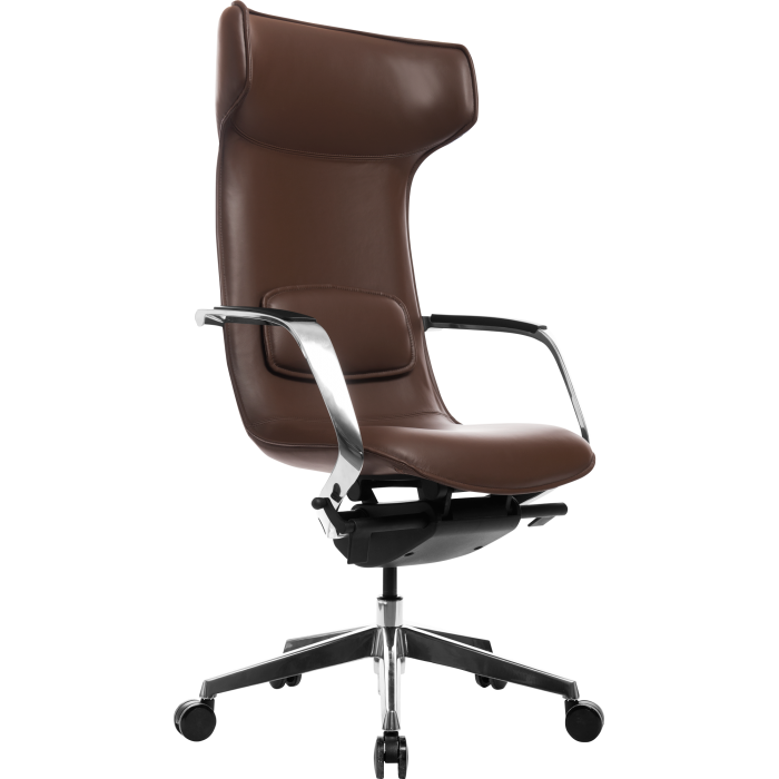 Кресло офисное GT Racer X-003F Leather Brown